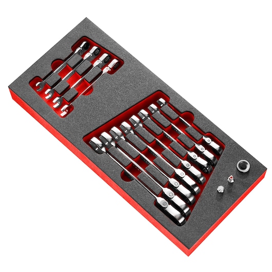 Articulated Ratchet Wrench Set (12 pc.)