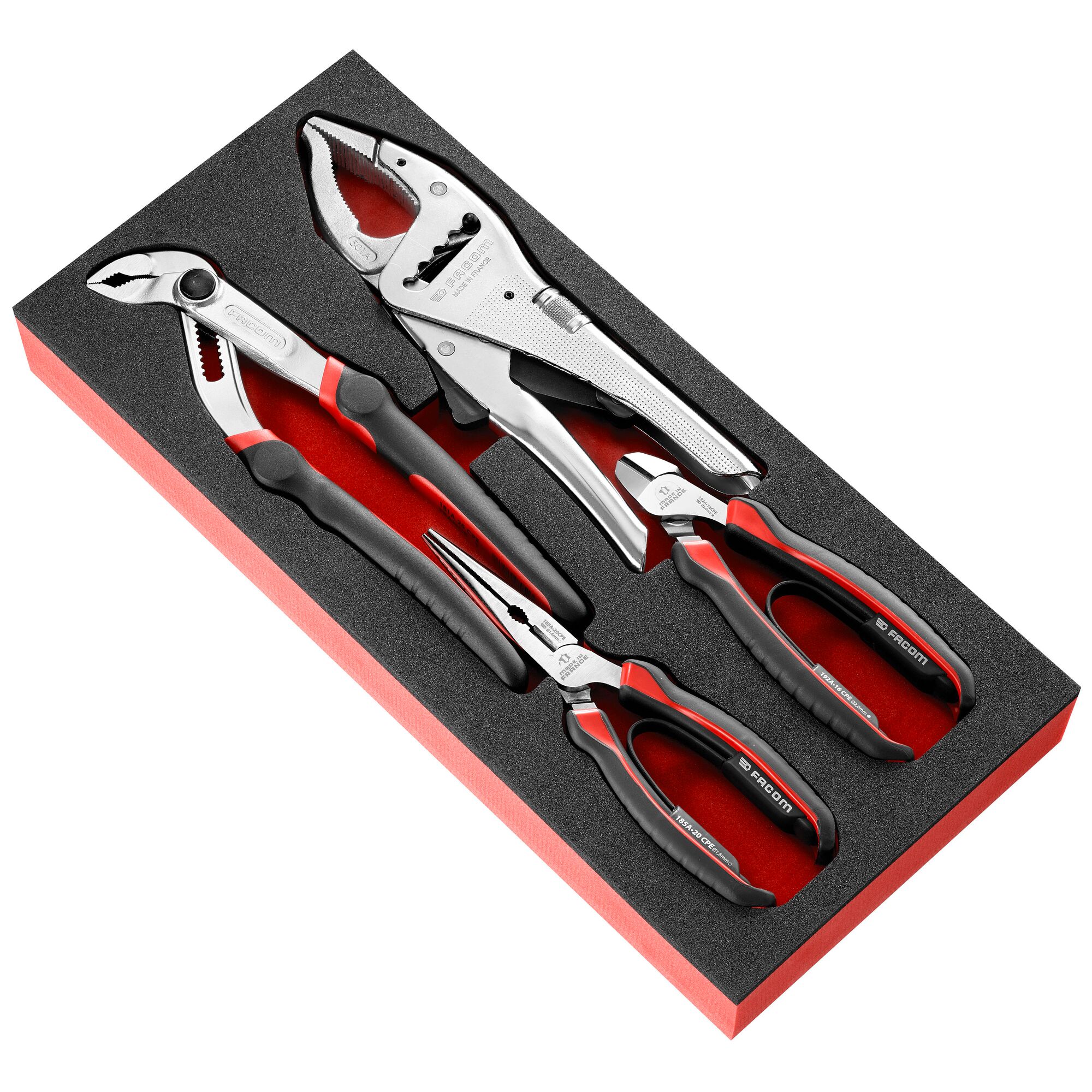 Foam module of 4 maintenance pliers | FACOM