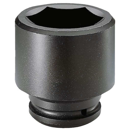 Photo of Facom NG_70A black impact socket, hexagonal opening, product shown at angle on white background.