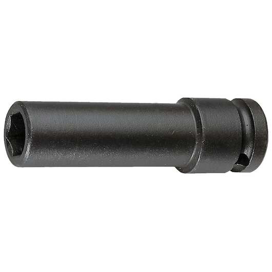 3/4" long impact socket 6-points, 19 mm