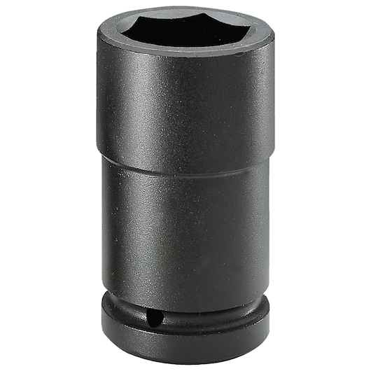Facom NM_29LA impact socket, black finish, cylindrical shape, front angle photo on white background.