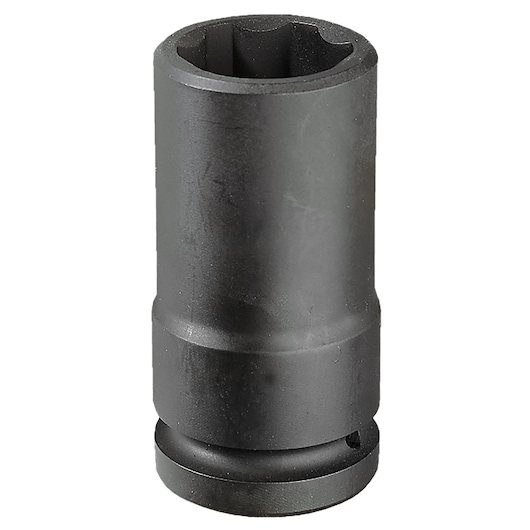 Facom NMB_33 black deep impact socket, cylindrical shape, side view, white background.