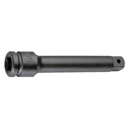 Facom NS_210A black impact socket extension bar, side view on white background, hand tool accessory.