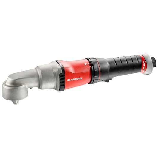 Facom NS.A1700F2PB red and black angle ratchet wrench, side view, on white background
