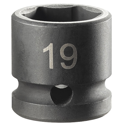 1/2" Short Impact Socket 19 mm