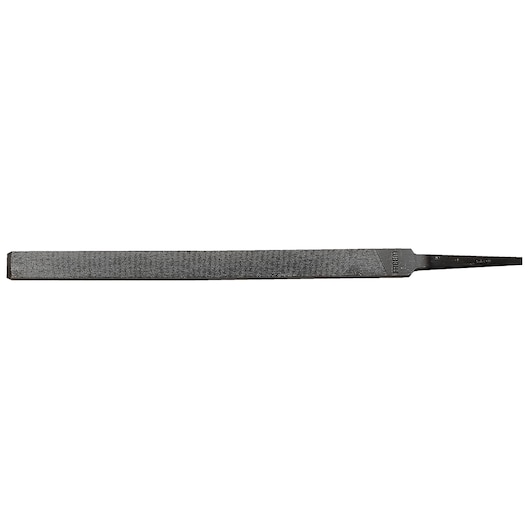 Photo of Facom PAM_MD200A flat metal file, black, shown from side on white background.