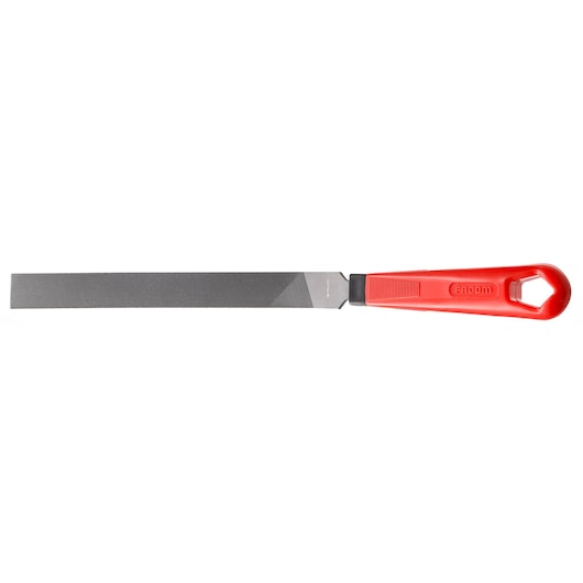 Flat half cut file and handle, 150 mm