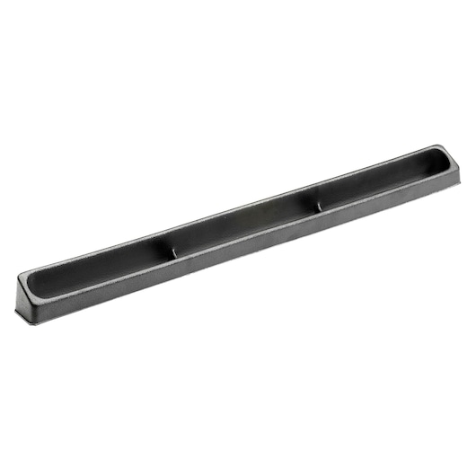 Facom PL_636 black plastic tool tray, rectangular shape, top angle on white background.