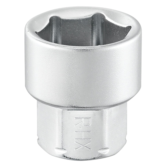 Facom socket tool, silver metal finish, front angle, engraved R_11HX SKU.
