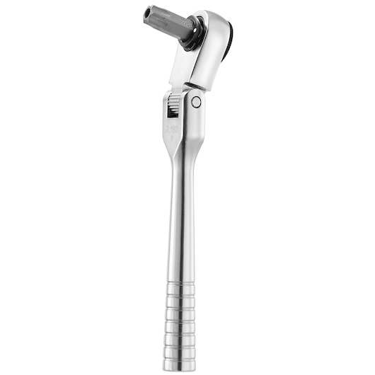 Facom R_180 ratchet wrench, silver finish, photographed from the front on a white background.