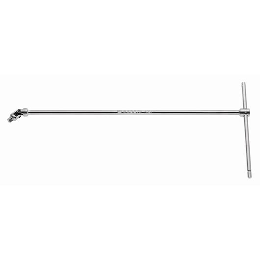 Facom R_229A T-handle sliding wrench with rotating head, chrome finish, product photo on white background, side view.