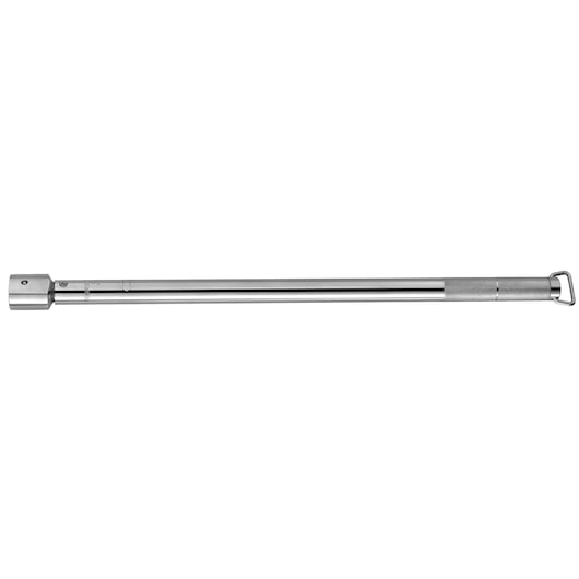 Facom R_248-25D chrome breaker bar with knurled handle, side view on white background.