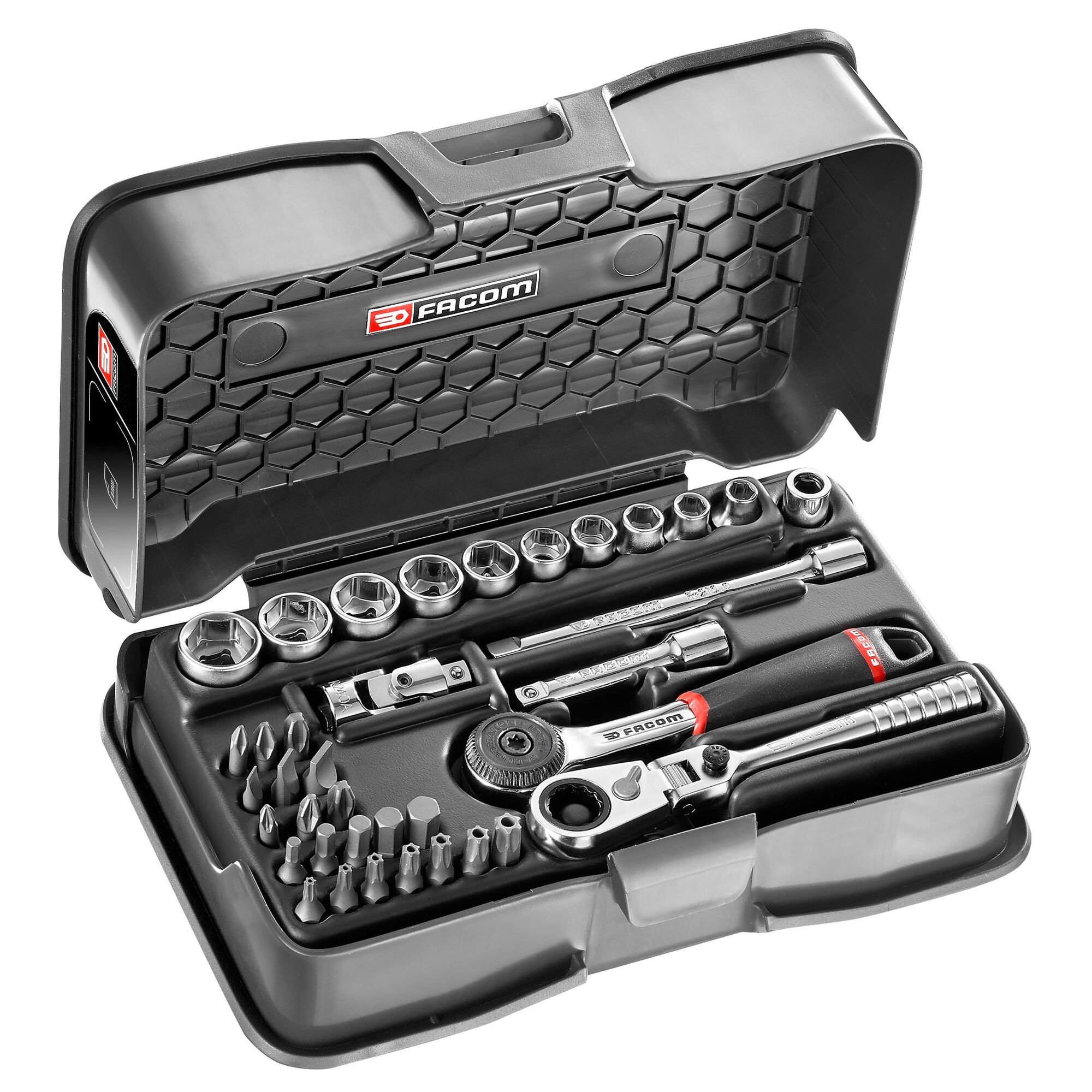 1/4 in. MBOX HX Ratchet & Socket Set (37 pc.) | FACOM