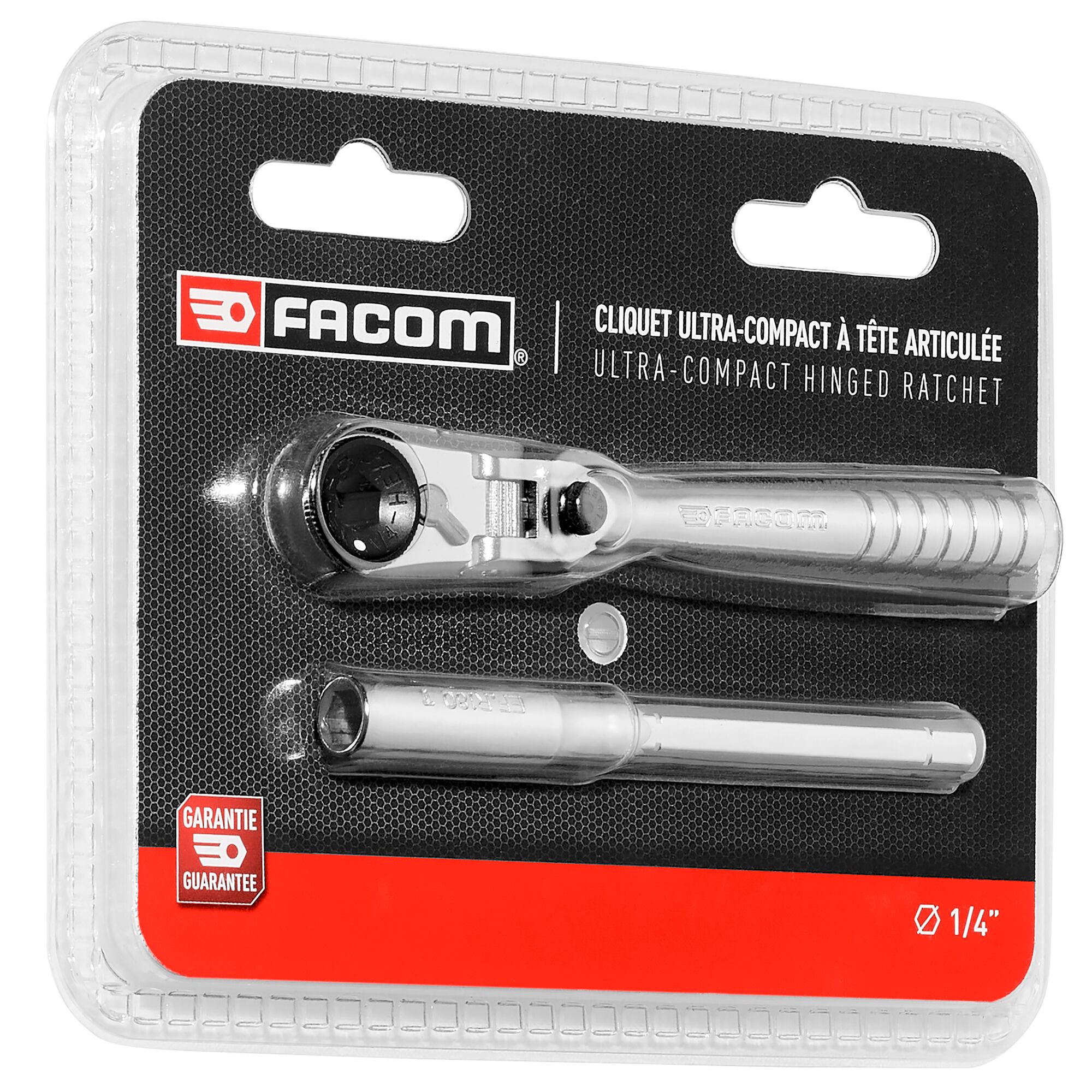 FAcom 1/4 メトリック ウルトラコンパクトラチェット、ソケットセット