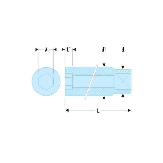 1/4 in. 6-point OGV® Grip Socket, 6mm