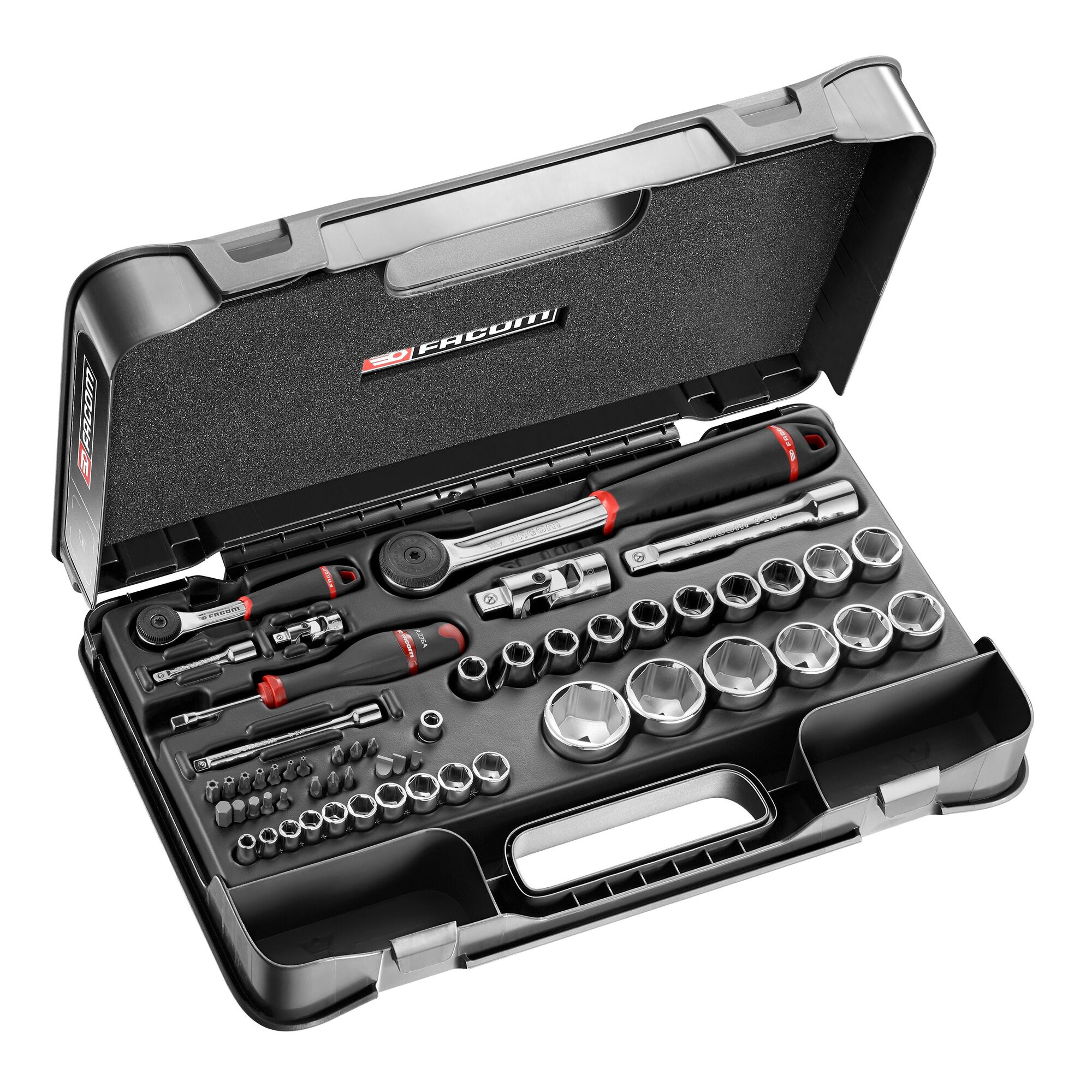 1/4 in. - 1/2 in. Drive MBOX Socket Set (55 pc.) | FACOM