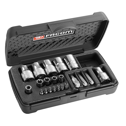 Facom - Coffret douilles et embouts Torx - RSX.19BPB - Cdiscount Auto