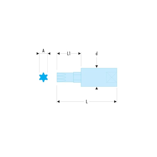 1/4 in. Hexagonal Bit Socket, 2.5 mm
