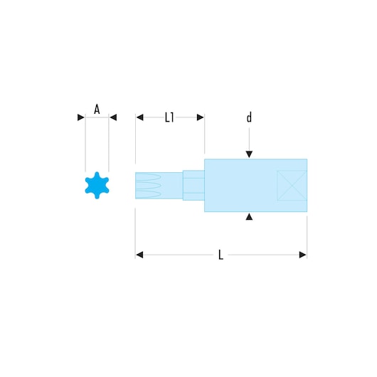 1/4 in. Drive 4mm Hexagonal Bit Socket