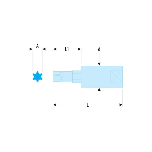 1/4 in. Hexagonal Bit Socket, 5 mm