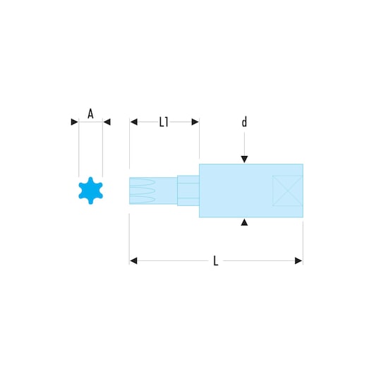 1/4 in. Hexagonal Bit Socket, 7 mm