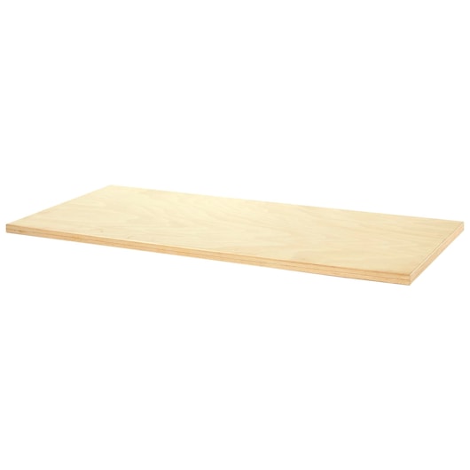Facom RWS-PB2 light wood rectangular workbench top, photographed at an angle on white background.
