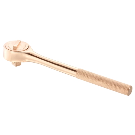 Facom S_155SR bronze ratchet wrench with knurled handle, side view, tool category.
