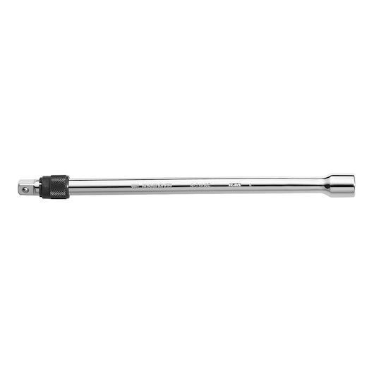 Facom S_217RC chrome extension bar for sockets, knurled grip, side view on white background.
