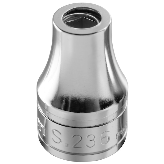 Facom chrome socket S_236, tool category, front angle photo, engraved markings visible.