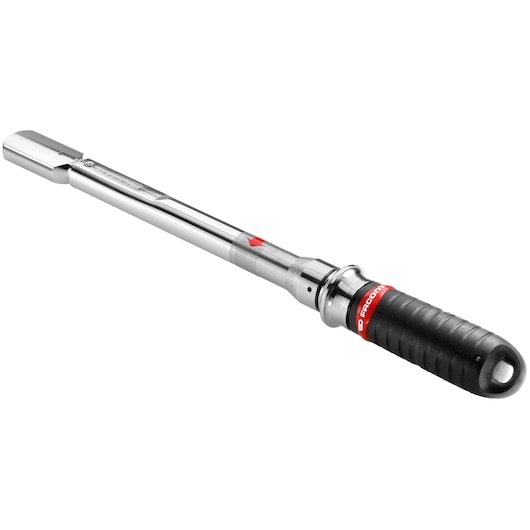 Facom S_306-350R torque wrench with black grip, side angle, chrome finish, photography on white background.