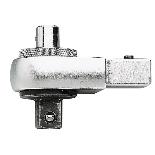 Facom S_372 silver ratchet adapter side view, metal tool for socket wrench photography