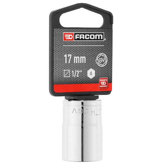 1/2 in. Socket, 6-point, 17 mm
