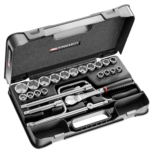 1/2 in. MBOX Pear-Head Ratchet and Socket Set (25 pc.)