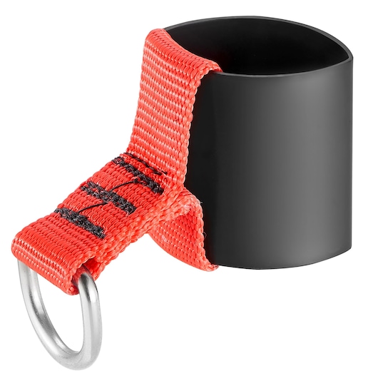 Facom SLS_G19 black cylindrical holder with red woven strap and metal ring, front angle photo