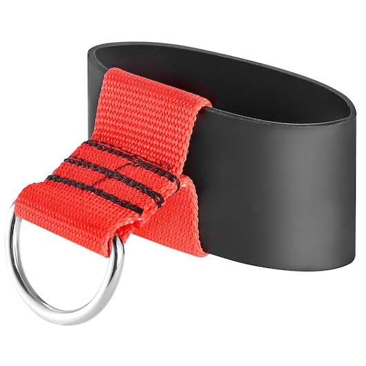 Facom SLS_G89 safety lanyard attachment with black oval loop and red strap, product photo, front angle.