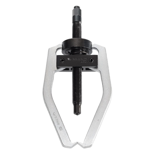 Facom U_301 gear puller, silver and black finish, front angle on white background.