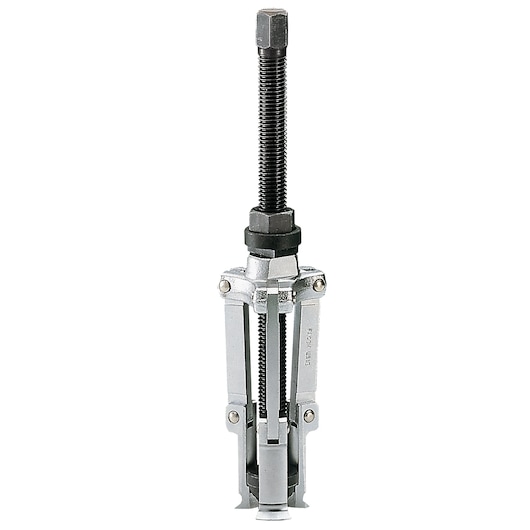 Facom U_51B three-jaw gear puller with silver metal finish, product photography on white background, front angle.