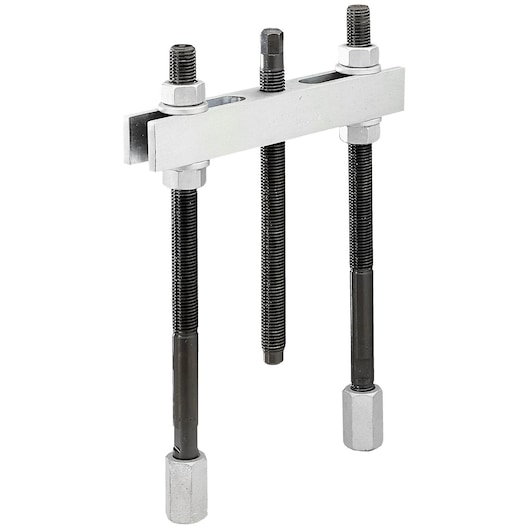 Facom U_53K4 three-arm puller tool, metal construction, front angle, product photography.