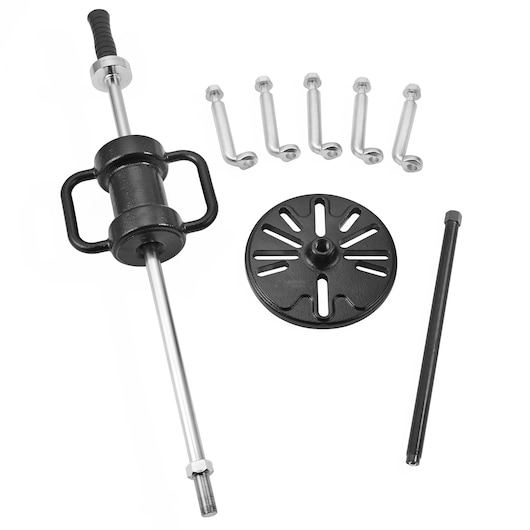 Universal joint pusher, hub puller