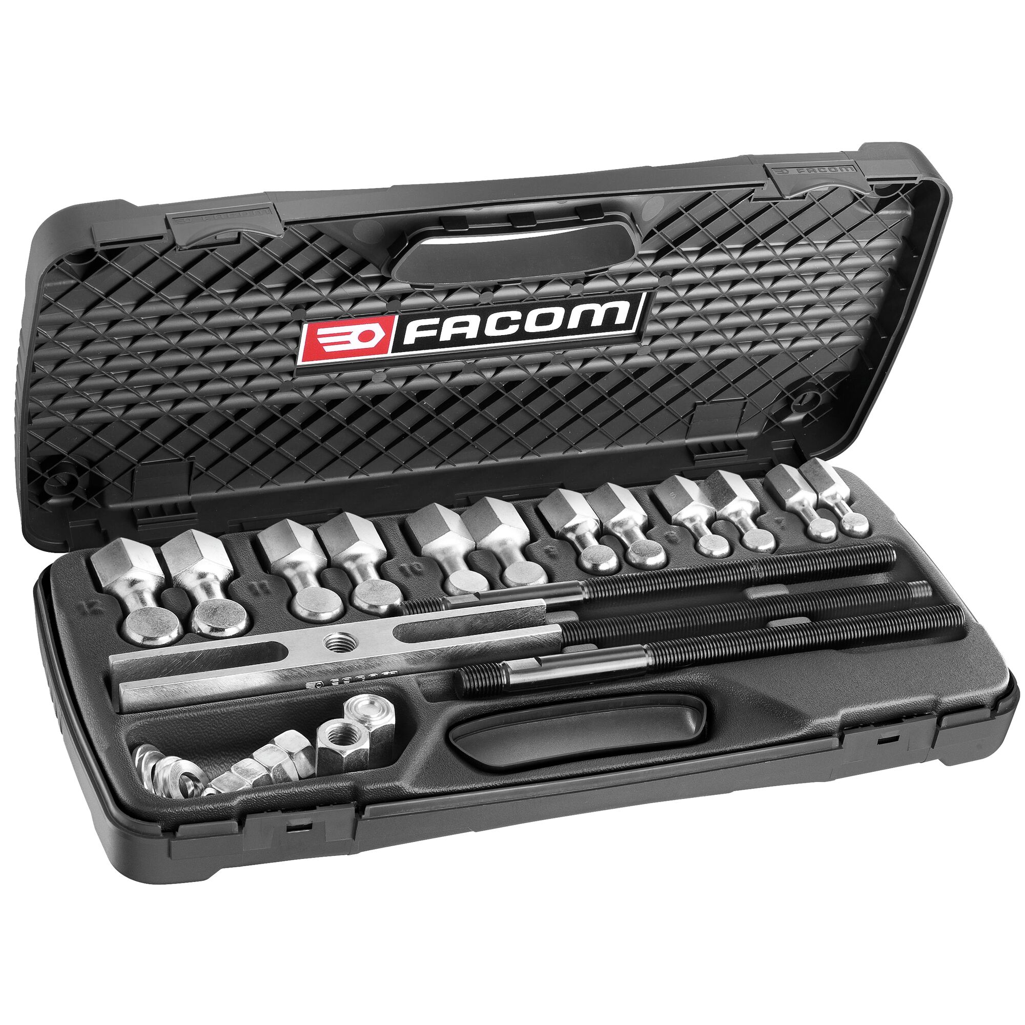 70mm to 190mm General Engineering Puller Kit in Plastic Case | FACOM