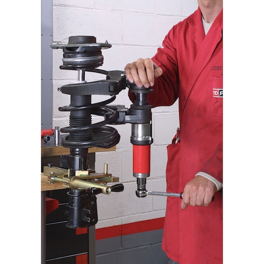 Spring Compressor, Universal System With Interchangeable Forks