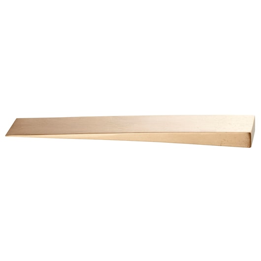 Facom WF180_32SR brass tapered wedge, side angle, on white background.